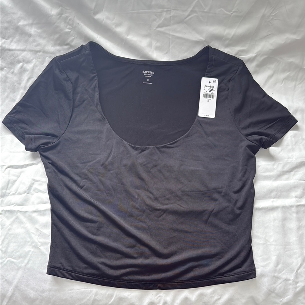 Express Black Crop Top for Women